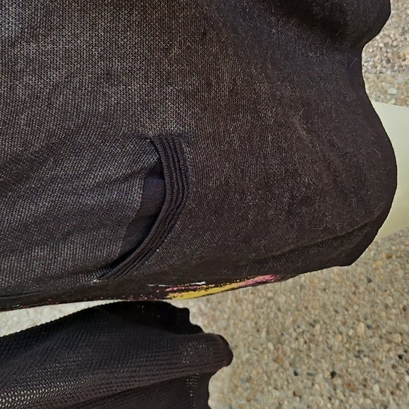 Leifsdottir Anthropologie Brown Open Cardigan with Colorful Bird Accent XS - Picture 3 of 12